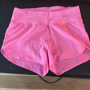 Nike Pink Athletic Shorts Lightweight Elastic Fit